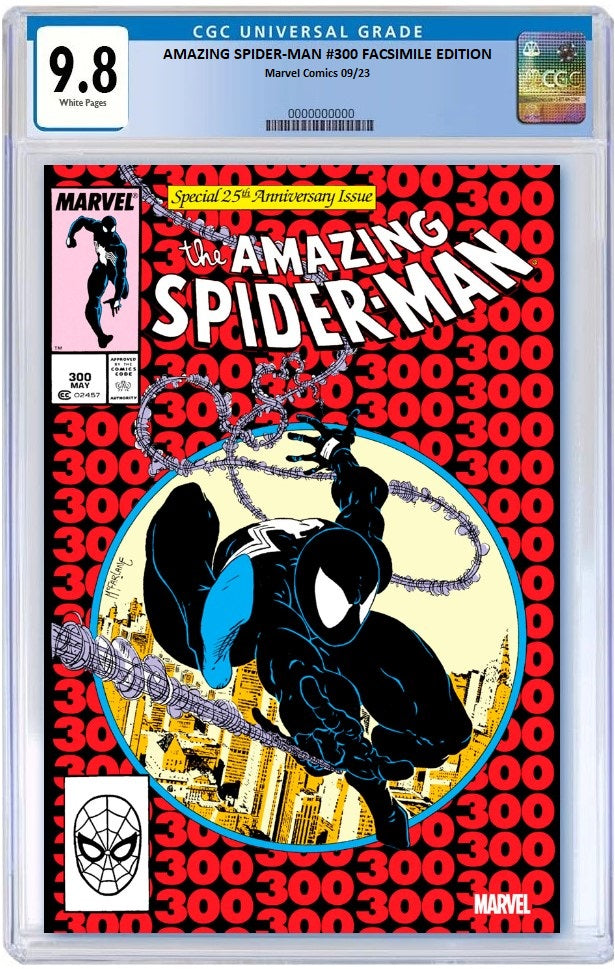 23/08/2023 AMAZING SPIDER-MAN #300 FACSIMILE EDITION FOIL VARIANT CGC 9.8 PREORDER