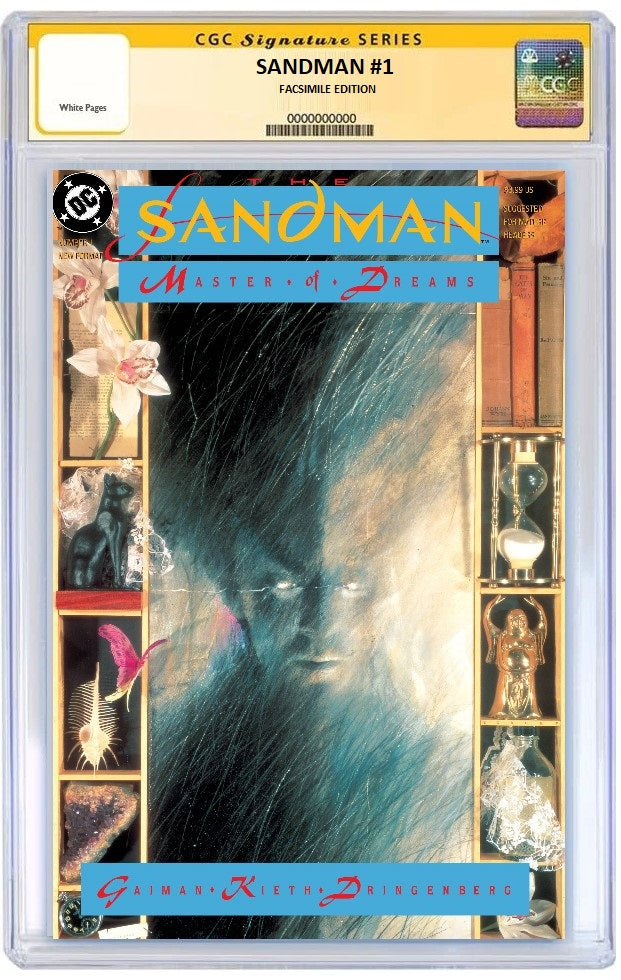 SANDMAN #1 FACSIMILE EDITION CGC SS SIGNED BY NEIL GAIMAN