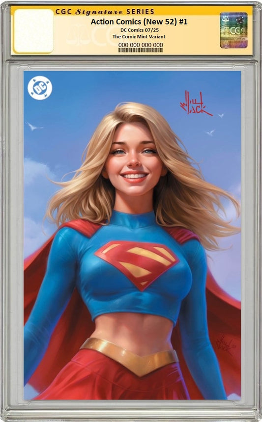 ACTION COMICS (NEW 52) #1 WILL JACK ZOOMED IN VIRGIN VARIANT LIMITED TO 1000 COPIES CGC SS PREORDER
