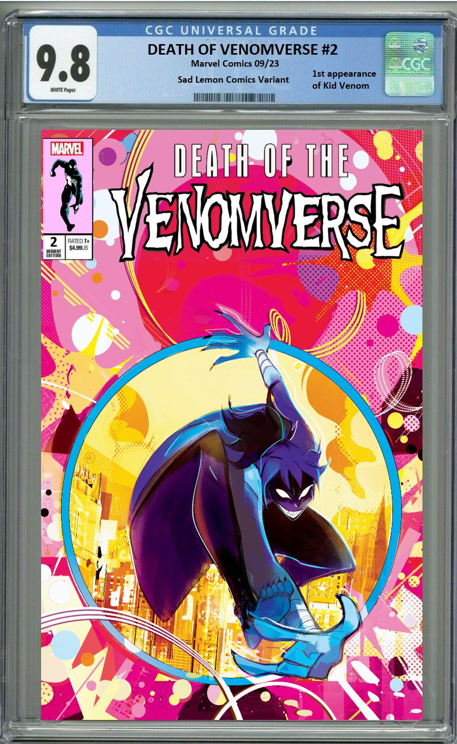 DEATH OF VENOMVERSE #2 NICOLETTA BALDARI 'KID VENOM ASM 300 HOMAGE' VARIANT LIMITED TO 600 COPIES WITH NUMBERED COA CGC 9.8 PREORDER