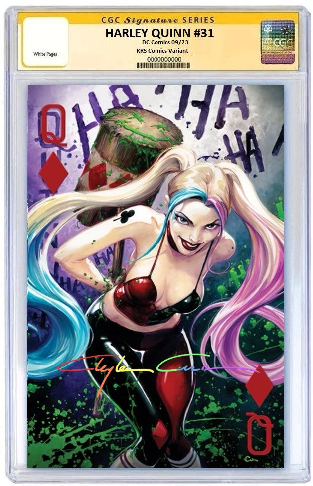 HARLEY QUINN #31 CLAYTON CRAIN VIRGIN VARIANT LIMITED TO 1500 CGC SS INFINITY SIGNED PREORDER