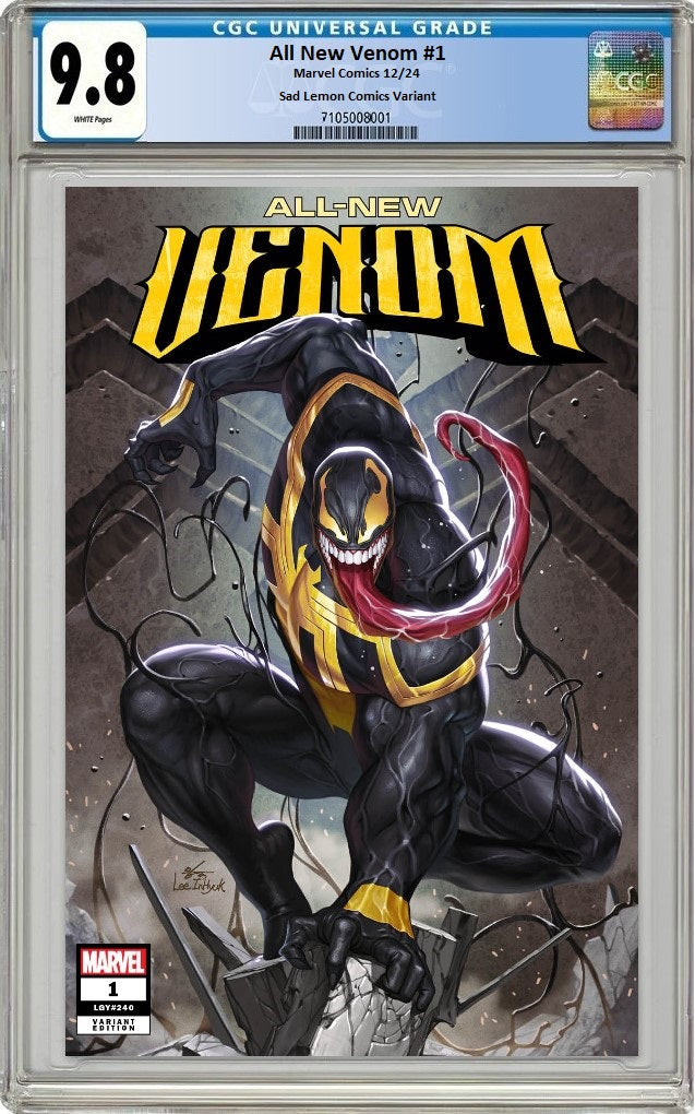 ALL NEW VENOM #1 INHYUK LEE VARIANT LIMITED TO 1000 COPIES WITH NUMBERED COA CGC 9.8 PREORDER
