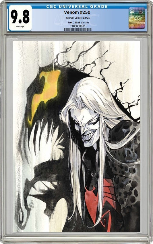 VENOM #250 PEACH MOMOKO NYCC 2025 VIRGIN VARIANT LIMITED TO 1000 COPIES CGC 9.8 PREORDER