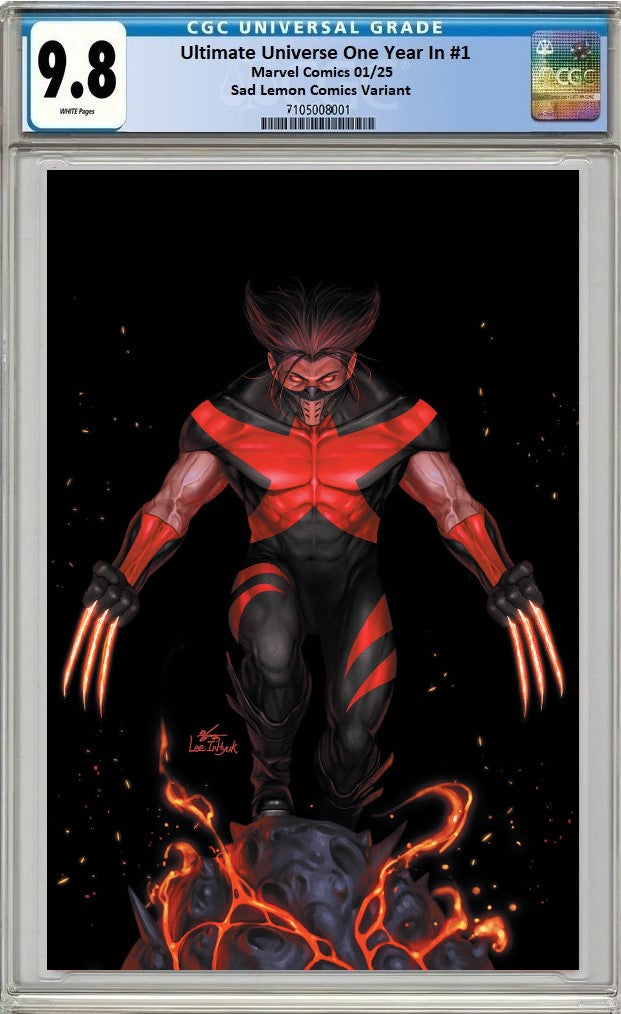 ULTIMATE UNIVERSE ONE YEAR IN #1 INHYUK LEE MEGACON 2025 BLACK VIRGIN VARIANT LIMITED TO 800 COPIES