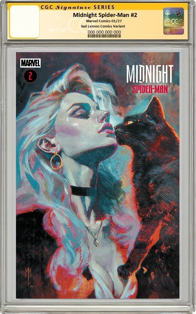 MIDNIGHT SPIDER-MAN #2 MARCO MASTRAZZO TRADE DRESS VARIANT LIMITED TO 800 COPIES CGC SS PREORDER
