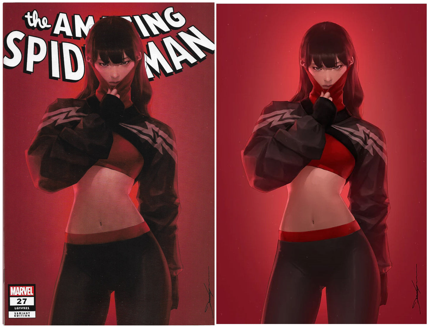 AMAZING SPIDER-MAN #27 JEEHYUNG LEE TRADE DRESS/VIRGIN SILK VARIANT SET LIMITED TO 1000 SETS