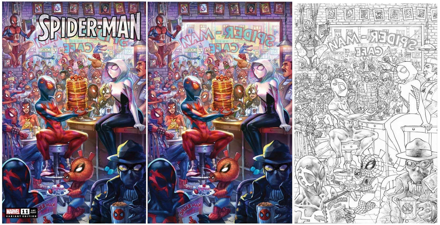 SPIDER-MAN #11 ALAN QUAH TRADE/VIRGIN/SKETCH VARIANT SET LIMITED TO 500 SETS