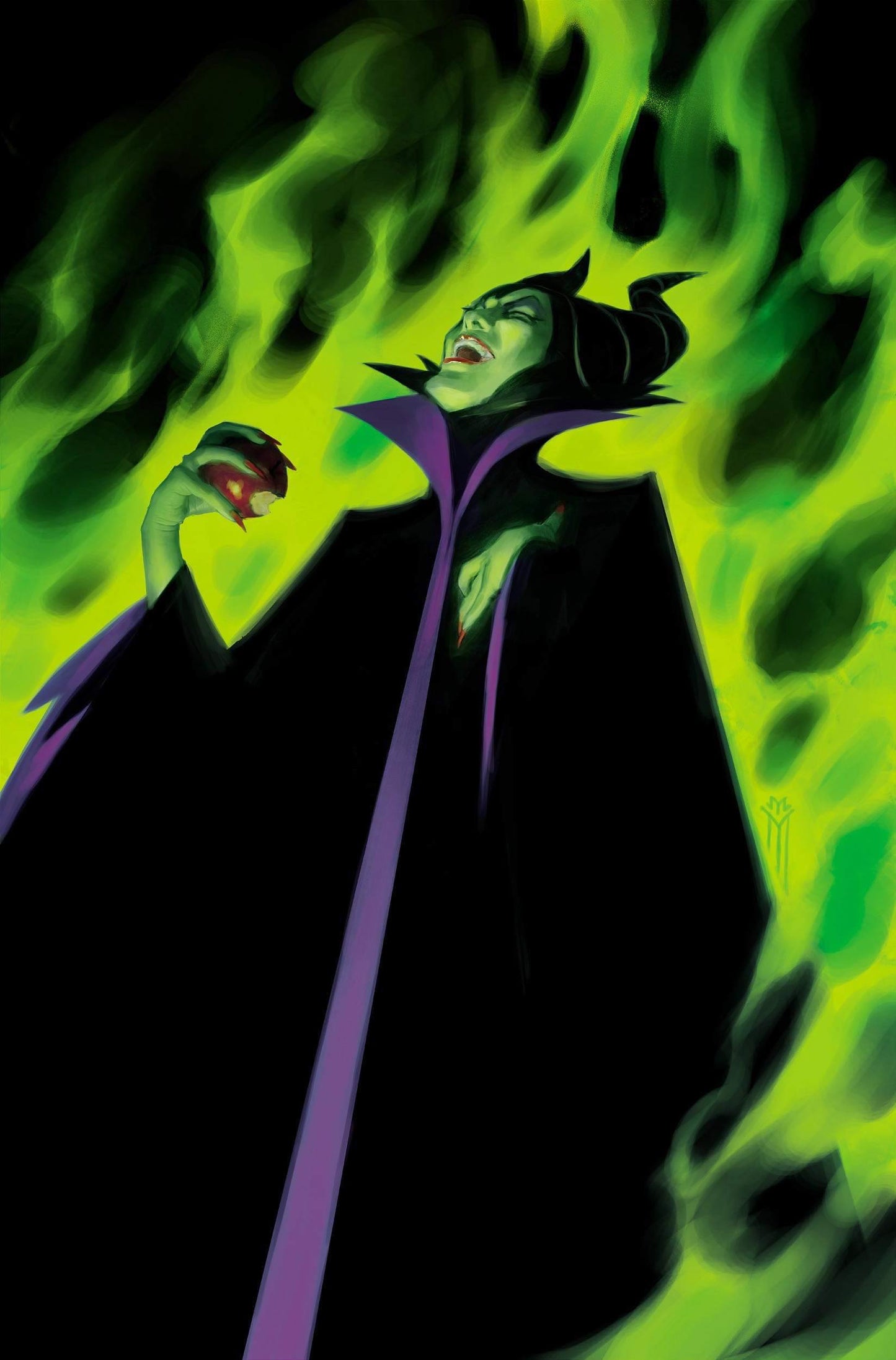 DISNEY VILLAINS MALEFICENT #1 MIGUEL MERCADO VIRGIN VARIANT LIMITED TO 666 COPIES WITH NUMBERED COA