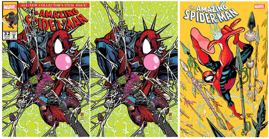AMAZING SPIDER-MAN #32 TAKASHI OKAZAKI HOMAGE TRADE/VIRGIN VARIANT LIMITED TO 1000 SETS + 1:25 VARIANT
