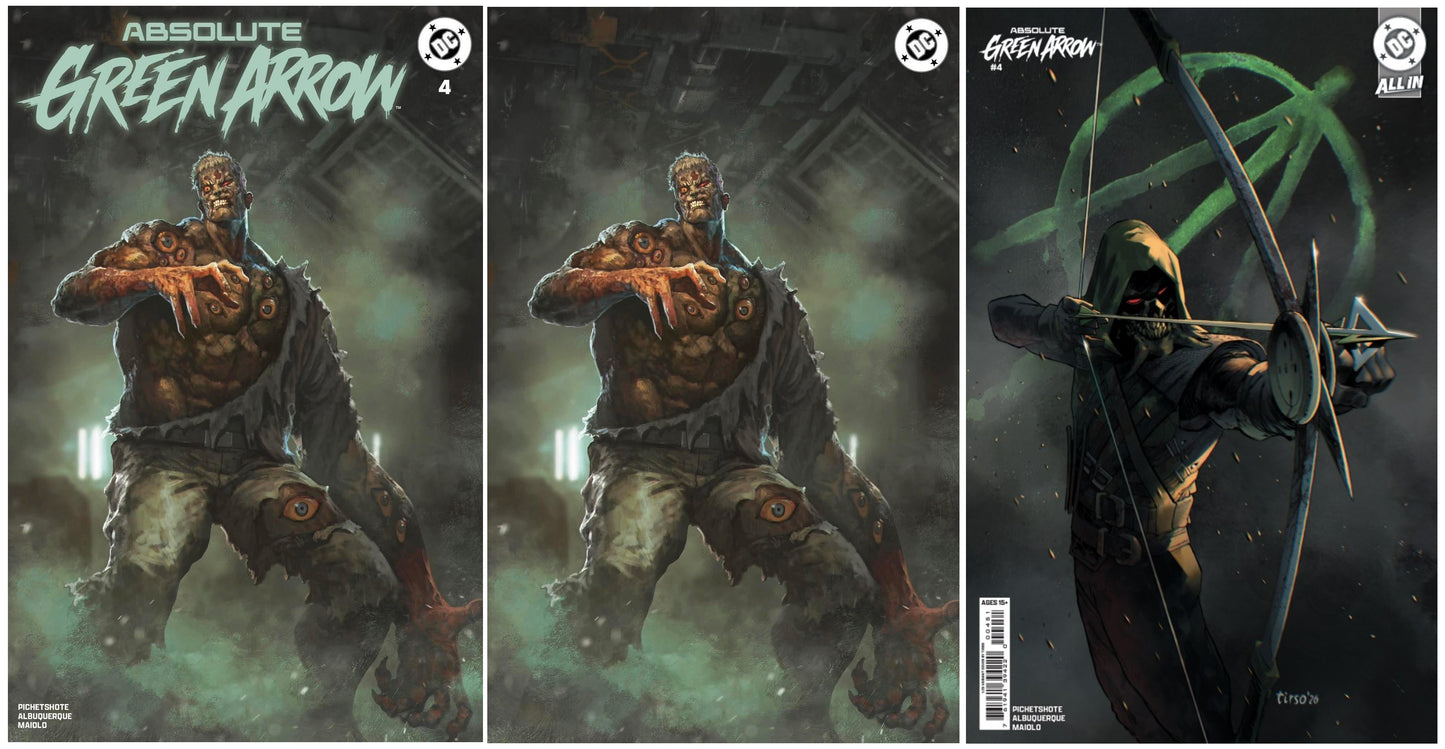 ABSOLUTE GREEN ARROW #4 SKAN SRISUWAN TRADE/VIRGIN VARIANT SET LIMITED TO 500 SETS + 1:25 VARIANT