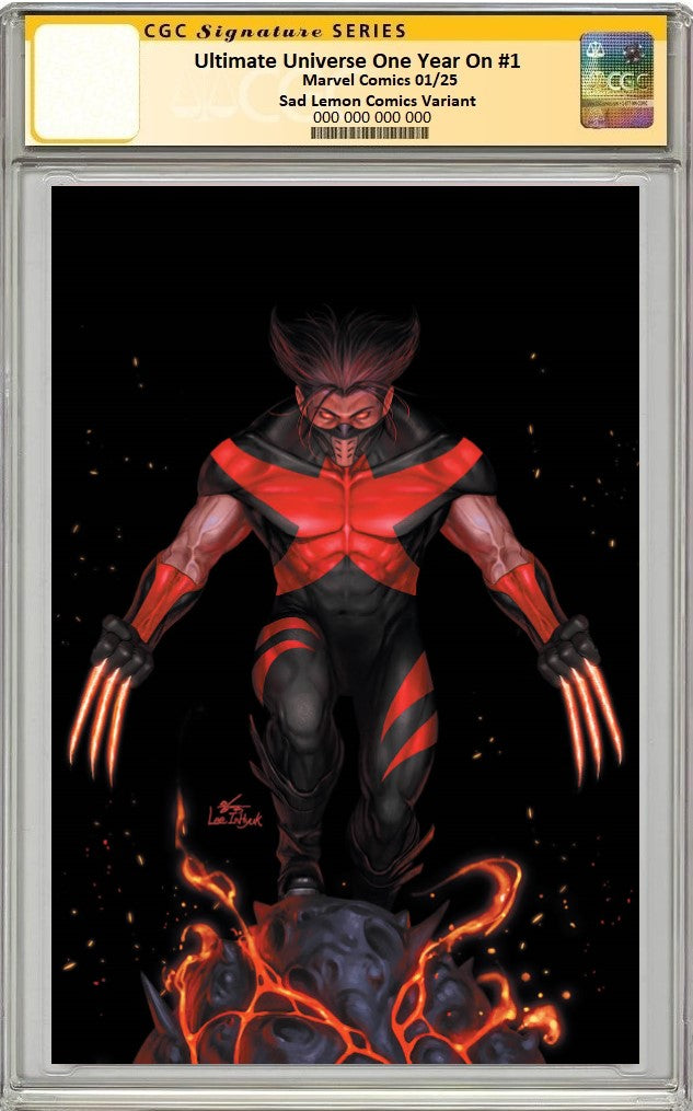 ULTIMATE UNIVERSE ONE YEAR IN #1 INHYUK LEE MEGACON 2025 BLACK VIRGIN VARIANT LIMITED TO 800 COPIES