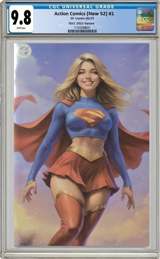 ACTION COMICS (NEW 52) #1 WILL JACK SDCC 2025 FOIL VIRGIN VARIANT LIMITED TO 500 COPIES CGC 9.8 PREORDER