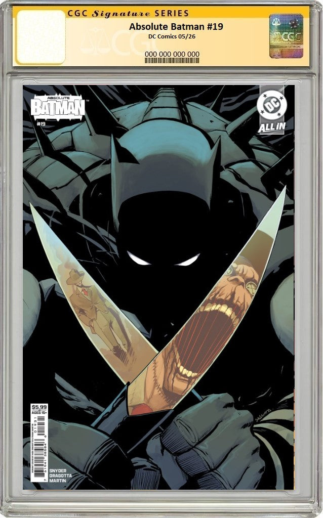 BSOLUTE BATMAN #19 NICK DRAGOTTA VARIANT CGC SS SIGNED BY SCOTT SNYDER