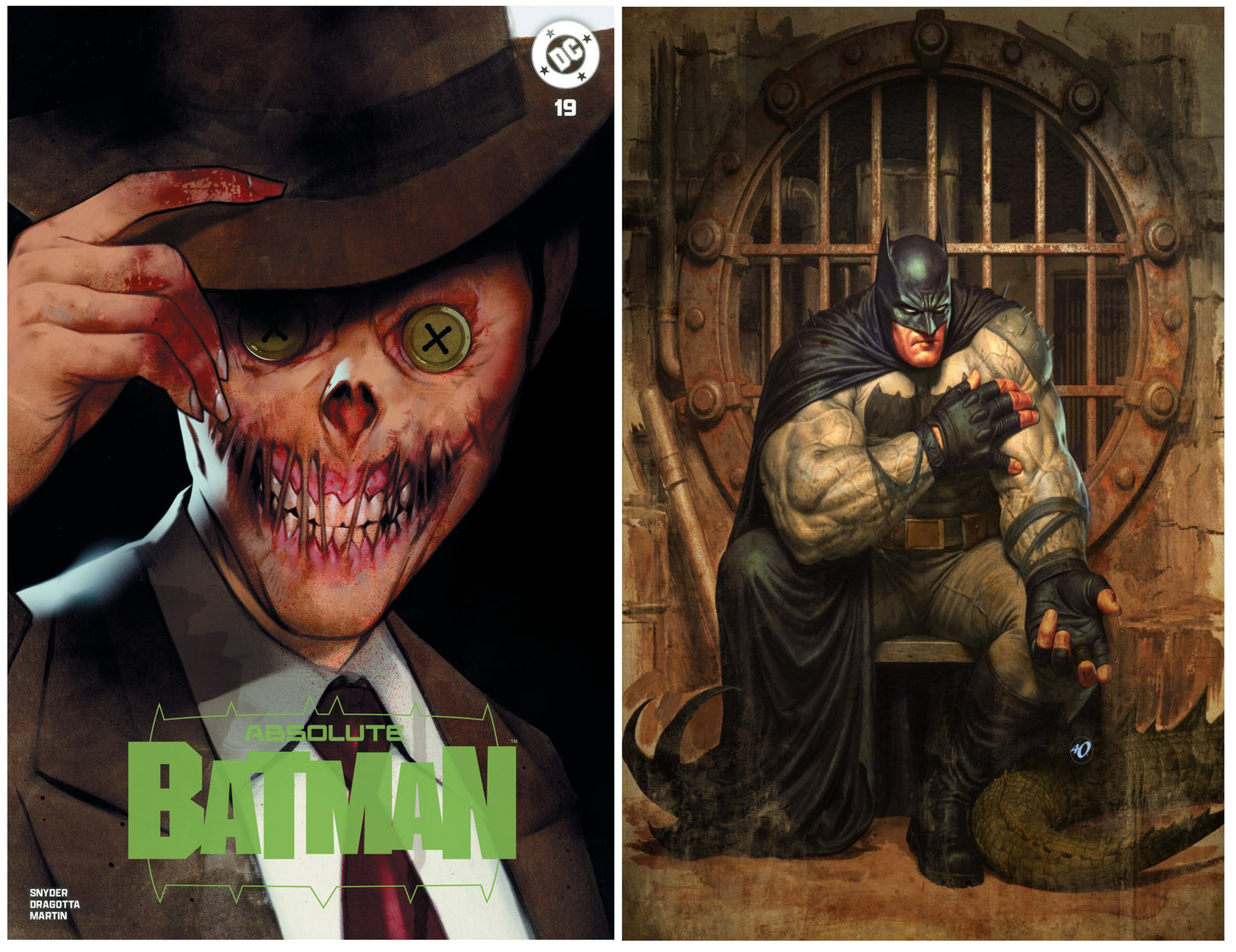 ABSOLUTE BATMAN #19 BEN OLIVER VARIANT LIMITED TO 800 COPIES + 1:25 ARIEL OLIVETTI VARIANT