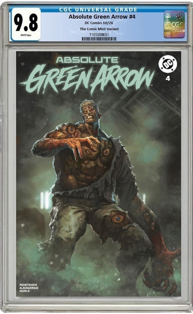 ABSOLUTE GREEN ARROW #4 SKAN SRISUWAN TRADE DRESS VARIANT LIMITED TO 800 COPIES CGC 9.8 PREORDER