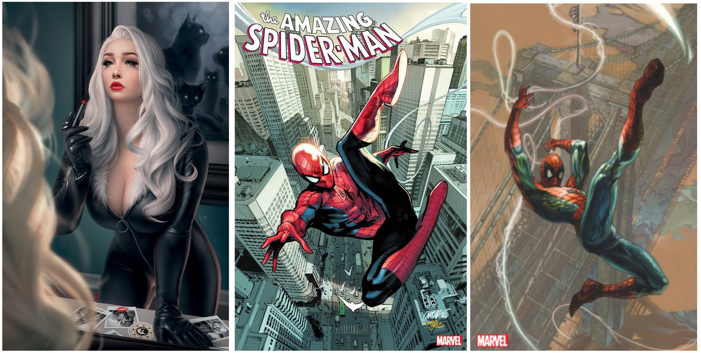 AMAZING SPIDER-MAN #26 WARREN LOUW UNMASKED VIRGIN VARIANT LIMITED TO 1000 COPIES + 1:25 & 1:100 VARIANTS