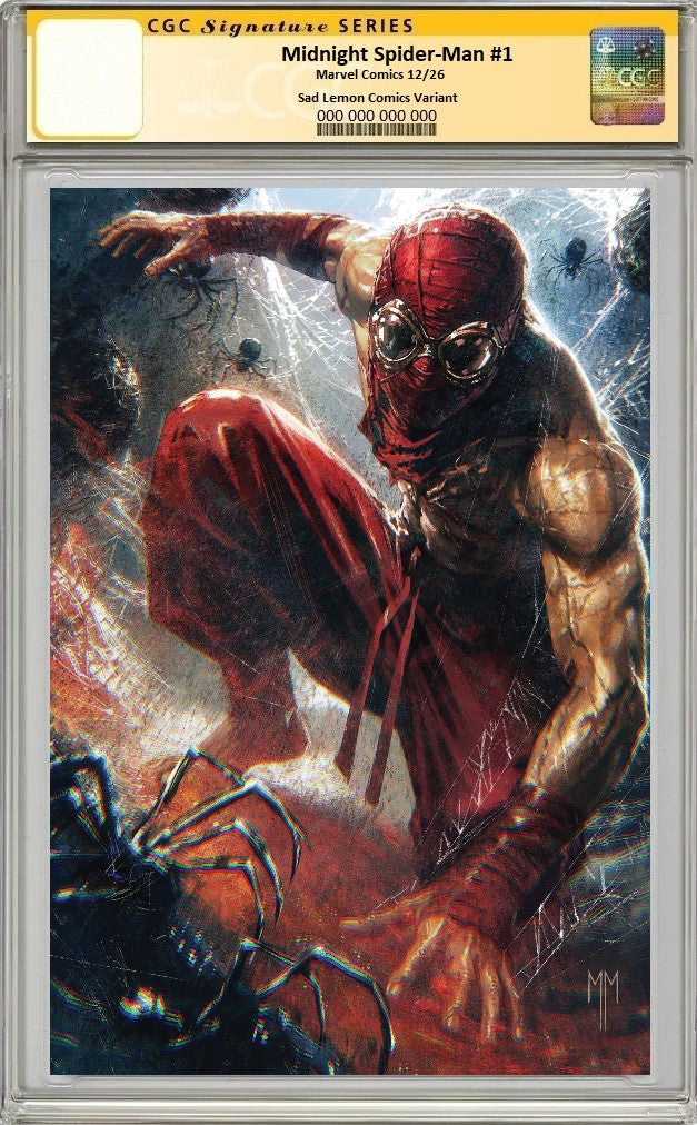 MIDNIGHT SPIDER-MAN #1 MARCO MASTRAZZO TRADE DRESS VARIANT LIMITED TO 800 COPIES CGC SS PREORDER
