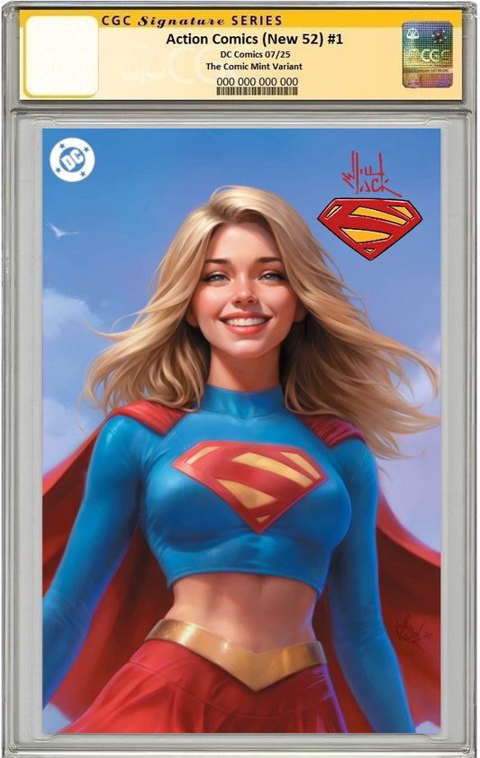 ACTION COMICS (NEW 52) #1 WILL JACK ZOOMED IN VIRGIN VARIANT LIMITED TO 1000 COPIES CGC LOGO REMARK PREORDER