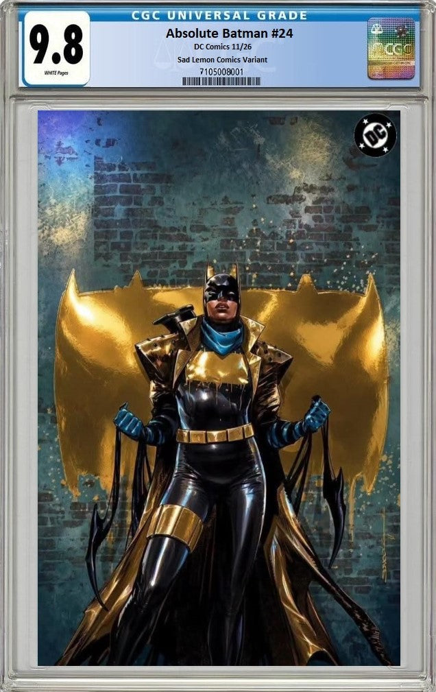 ABSOLUTE BATMAN #24 RAFA SANDOVAL GOLD FOIL VIRGIN VARIANT LIMITED TO 800 COPIES CGC 9.8 PREORDER