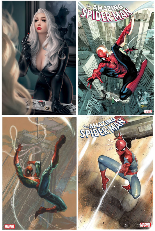 AMAZING SPIDER-MAN #26 WARREN LOUW UNMASKED VIRGIN VARIANT LIMITED TO 1000 COPIES + 1:25, 1:100 & 1:200 VARIANTS