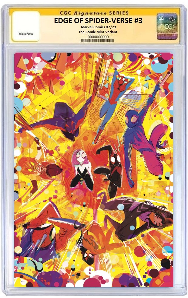 EDGE OF SPIDER-VERSE #3 NICOLETTA BALDARI VIRGIN VARIANT LIMITED TO 1500 COPIES CGC SS PREORDER