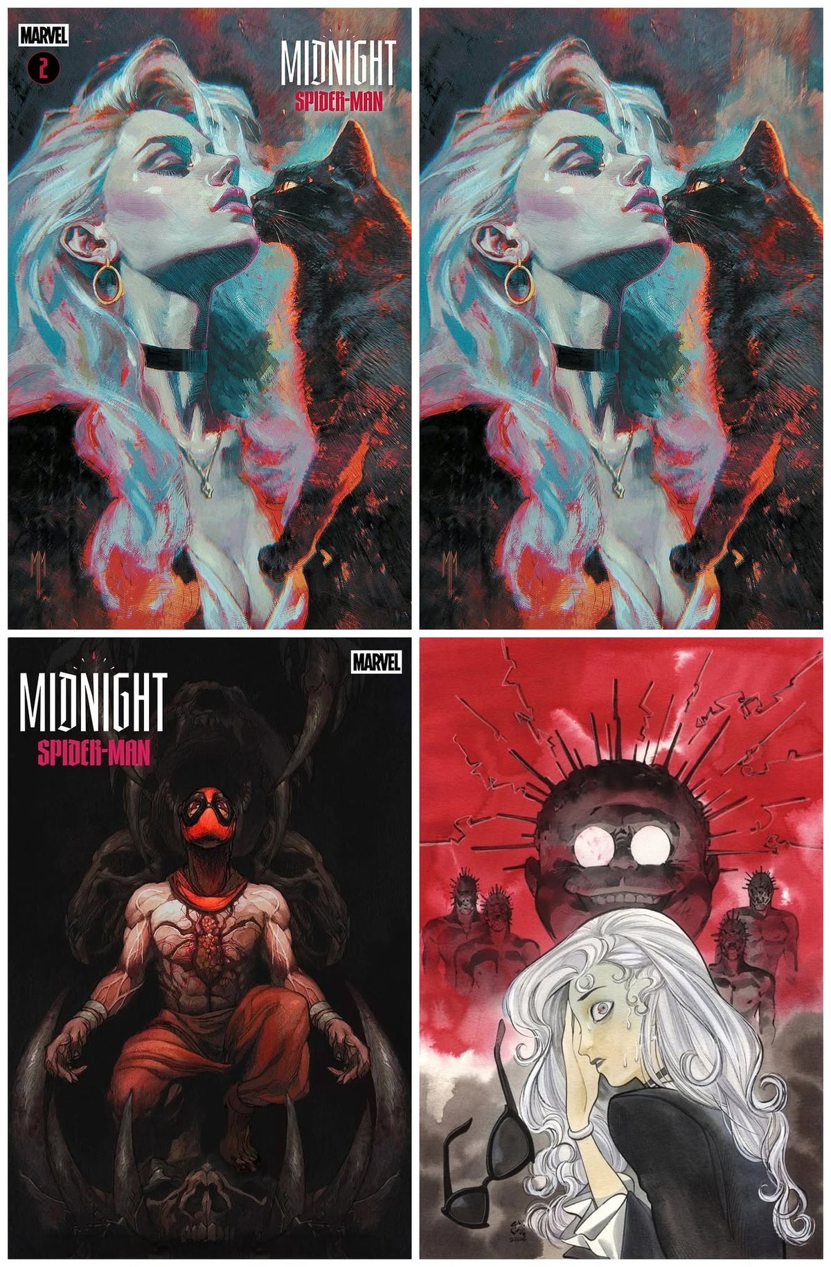 MIDNIGHT SPIDER-MAN #2 MARCO MASTRAZZO TRADE/VIRGIN VARIANT SET LIMITED TO 800 SETS + 1:25 & 1:50 VARIANTS