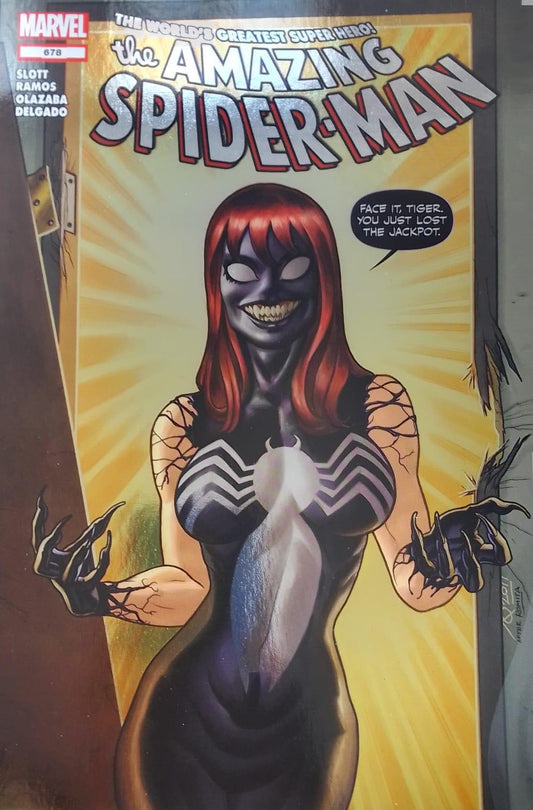 AMAZING SPIDER-MAN #678 1:50 QUINONES FOIL VARIANT LIMITED TO 1000 COPIES