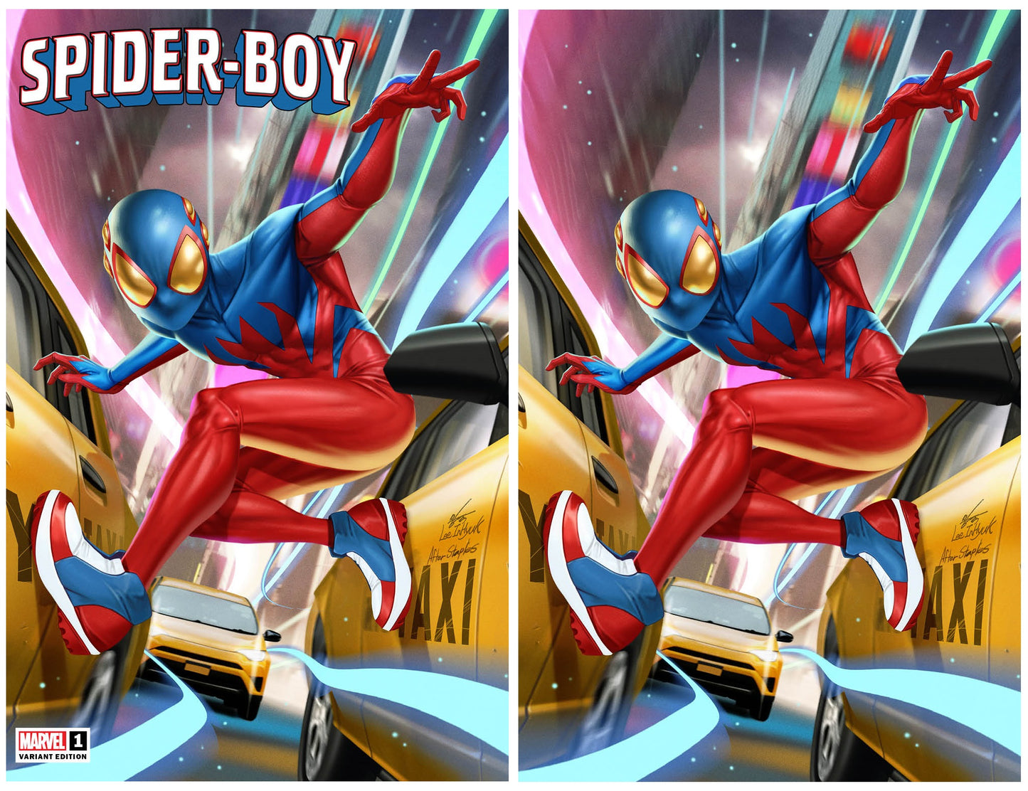 SPIDER-BOY #1 INHYUK LEE TRADE/VIRGIN VARIANT SET LIMITED TO 600 SETS WITH NUMBERED COA