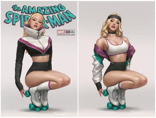 AMAZING SPIDER-MAN #40 JEEHYUNG LEE TRADE/VIRGIN VARIANT SET LIMITED TO 1000 SETS