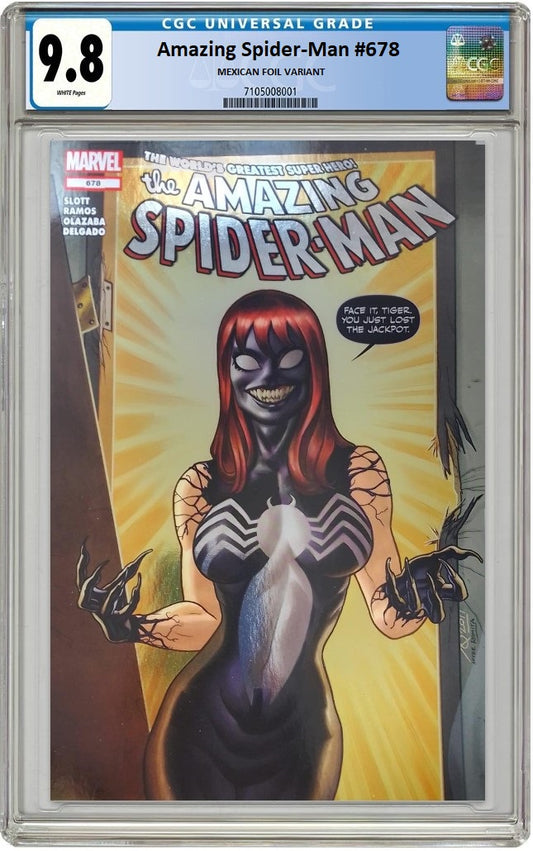 AMAZING SPIDER-MAN #678 1:50 QUINONES FOIL VARIANT LIMITED TO 1000 COPIES CGC 9.8 PREORDER