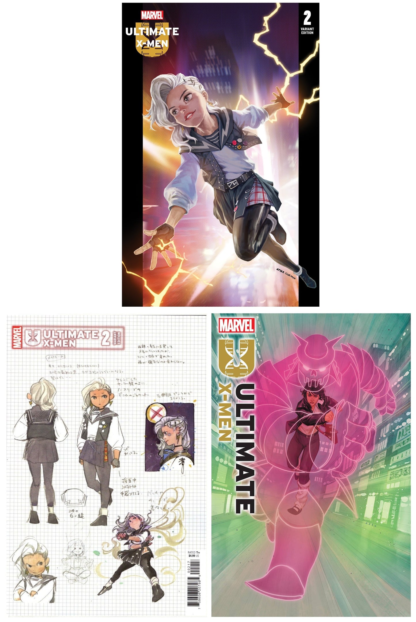 ULTIMATE X-MEN #2 SKAN SRISUWAN HOMAGE VARIANT LIMITED TO 800 COPIES WITH NUMBERED COA + 1:10 & 1:25 VARIANT