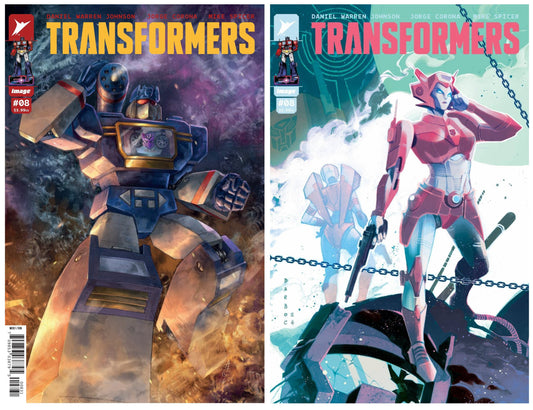 TRANSFORMERS #8 ALAN QUAH CONNECTING VARIANT LIMITED TO 500 COPIES + 1:10 VARIANT
