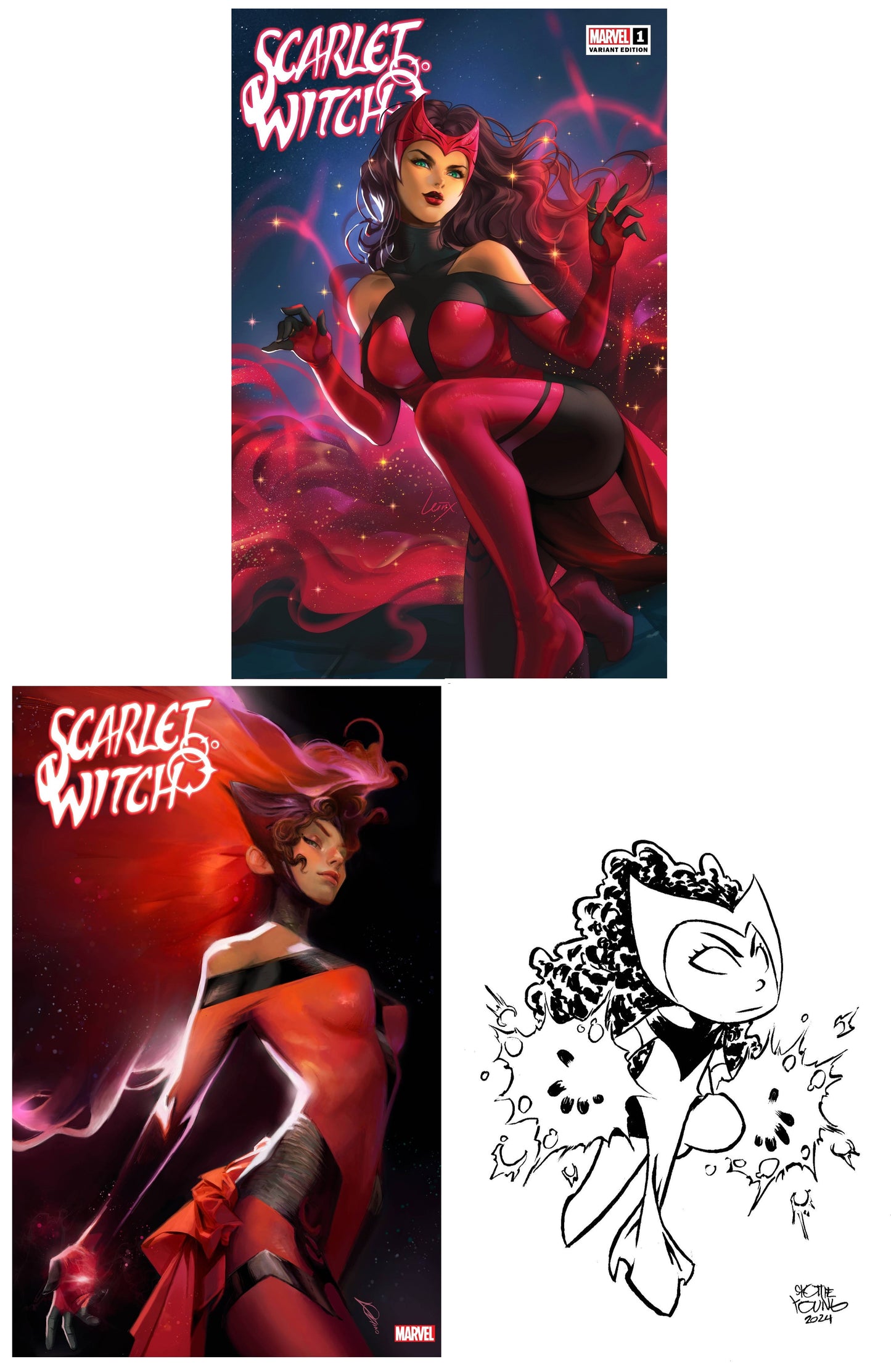 SCARLET WITCH #1 LEIRIX LI VARIANT LIMITED TO 600 COPIES WITH NUMBERED COA + 1:25 & 1:50 VARIANT