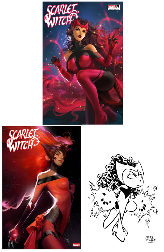 SCARLET WITCH #1  LEIRIX LI VARIANT LIMITED TO 600 COPIES WITH NUMBERED COA + 1:25 & 1:50 VARIANT