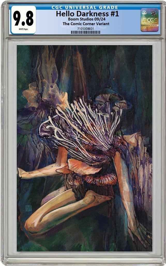 HELLO DARKNESS #1 ZU ORZU VARIANT LIMITED TO ONLY 300 COPIES WITH NUMBERED COA CGC 9.8 PREORDER