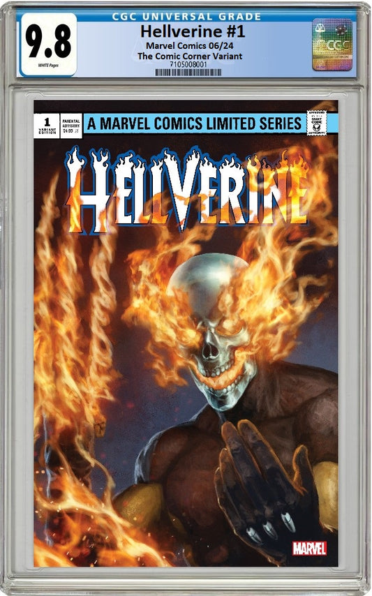 HELLVERINE #1 SKAN SRISUWAN VARIANT LIMITED TO 800 COPIES WITH NUMBERED COA CGC 9.8 PREORDER