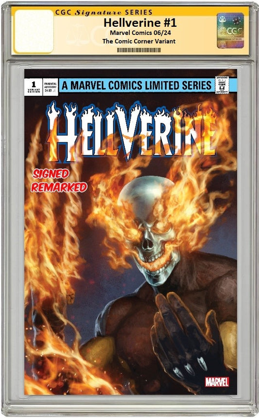 HELLVERINE #1 SKAN SRISUWAN VARIANT LIMITED TO 800 COPIES WITH NUMBERED COA CGC REMARK PREORDER