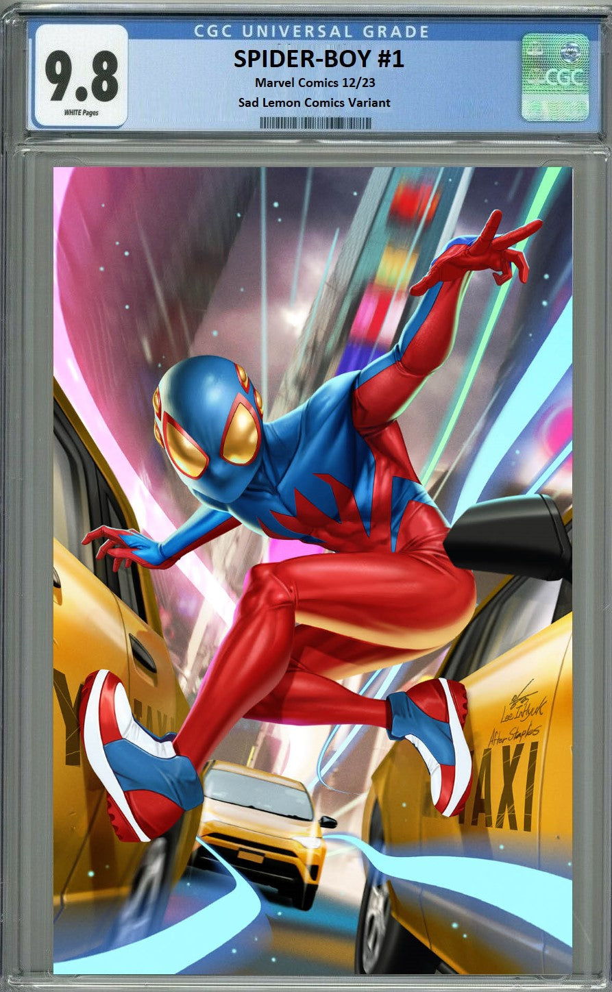 SPIDER-BOY #1 INHYUK LEE VIRGIN VARIANT LIMITED TO 600 COPIES WITH NUMBERED COA CGC 9.8 PREORDER