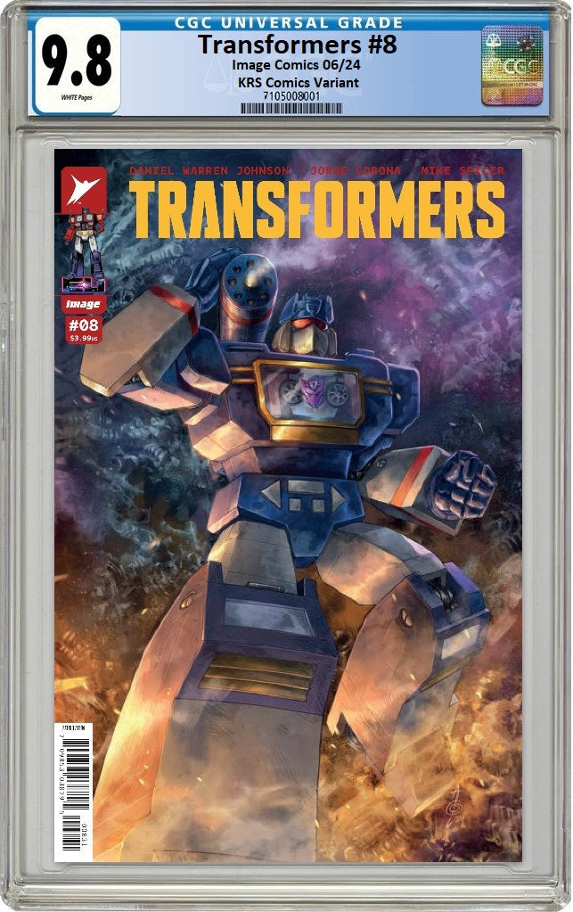 TRANSFORMERS #8 ALAN QUAH CONNECTING VARIANT LIMITED TO 500 COPIES WITH NUMBERED COA CGC 9.8 PREORDER