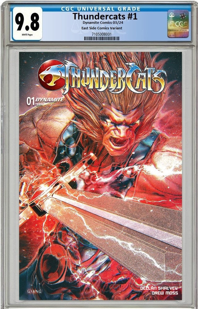 THUNDERCATS #1 JOHN GIANG TRADE DRESS VARIANT LIMITED TO 600 COPIES CGC 9.8 PREORDER