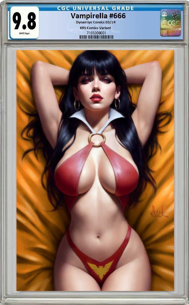 VAMPIRELLA #666 WILL JACK GOLD VIRGIN VARIANT LIMITED TO 500 COPIES CGC 9.8