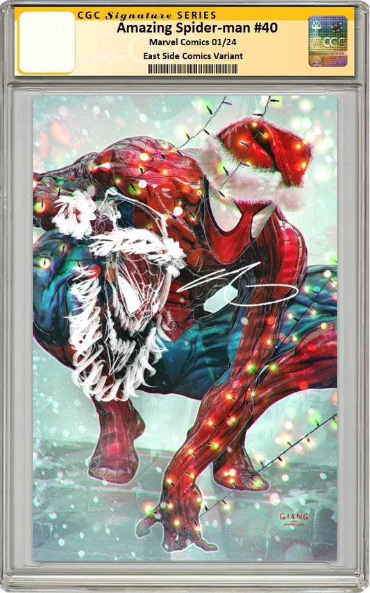 AMAZING SPIDER-MAN #40 JOHN GIANG XMAS SPECIAL VIRGIN VARIANT LIMITED TO 1000 COPIES CGC REMARK PREORDER