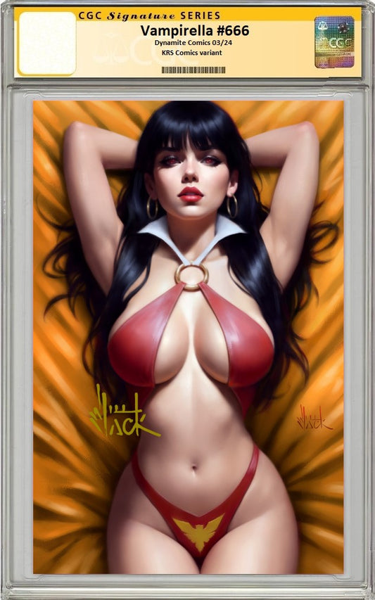 VAMPIRELLA #666 WILL JACK GOLD VIRGIN VARIANT LIMITED TO 500 COPIES CGC SS PREORDER