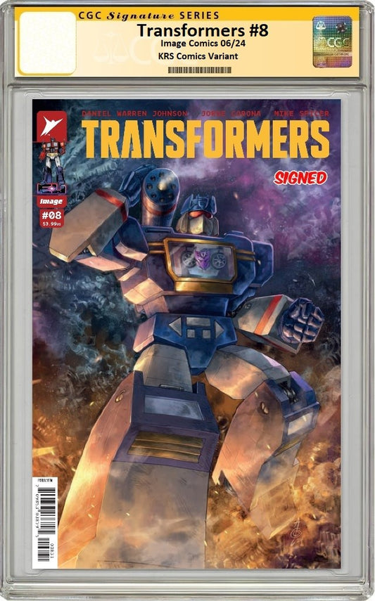 TRANSFORMERS #8 ALAN QUAH CONNECTING VARIANT LIMITED TO 500 COPIES CGC SS PREORDER