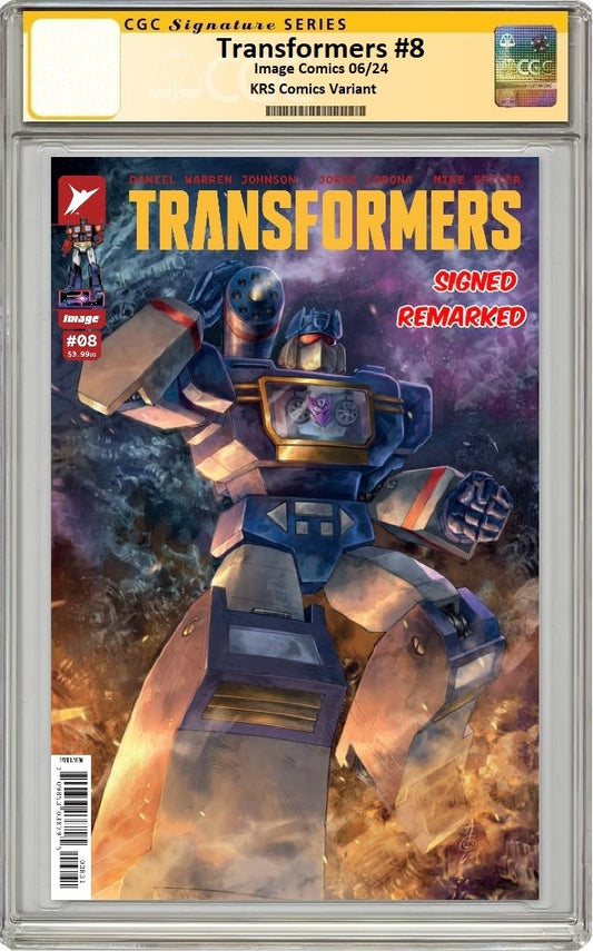 TRANSFORMERS #8 ALAN QUAH CONNECTING VARIANT LIMITED TO 500 COPIES CGC REMARK PREORDER