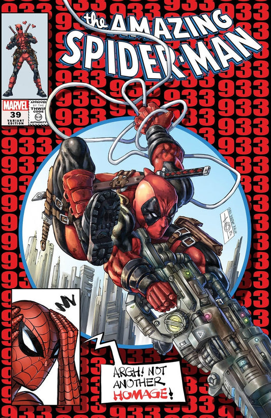 AMAZING SPIDER-MAN #39 ALAN QUAH RED TRADE DRESS ANTI-HOMAGE VARIANT LIMITED TO 3000 COPIES