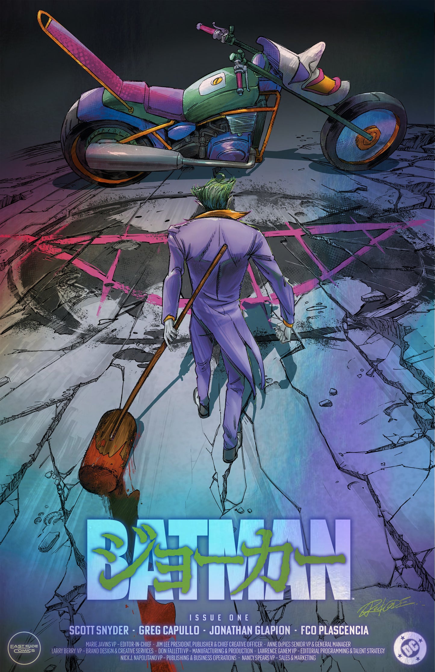 BATMAN (NEW 52) #1 REDCODE 'JOKER AKIRA HOMAGE' FOIL VARIANT LIMITED TO 800 COPIES