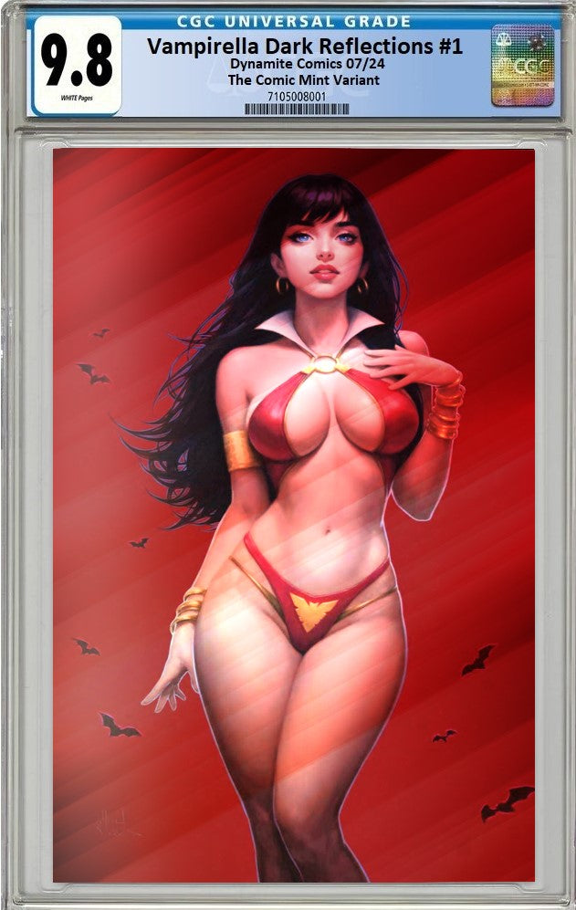 VAMPIRELLA DARK REFLECTIONS #1 WILL JACK RED METAL VIRGIN VARIANT LIMITED TO 100 COPIES - RAW & CGC OPTIONS