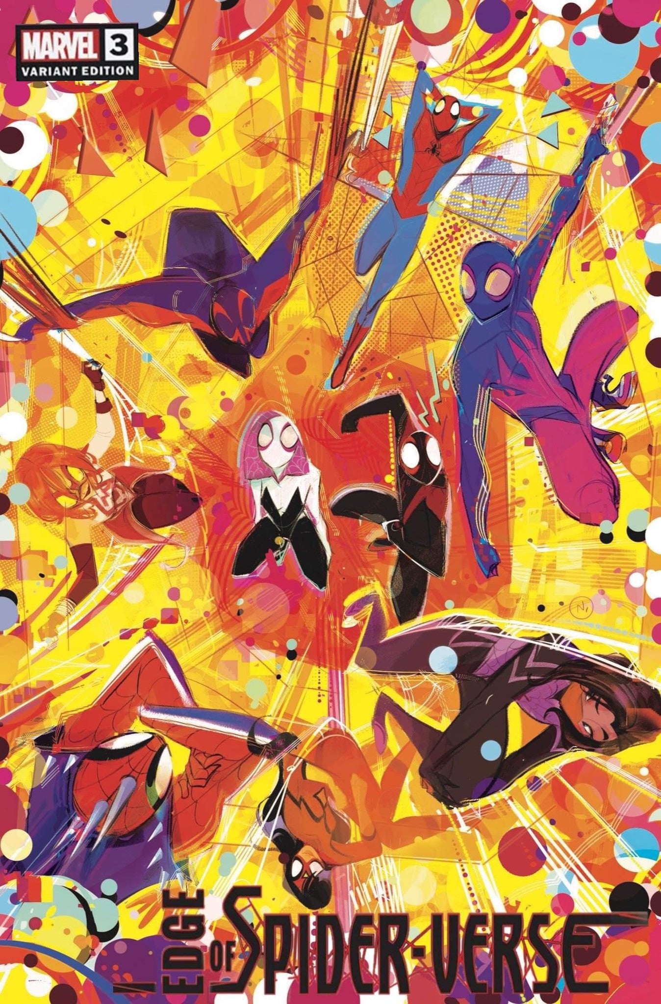 EDGE OF SPIDER-VERSE #3 NICOLETTA BALDARI VARIANT LIMITED TO 600 COPIES WITH NUMBERED COA