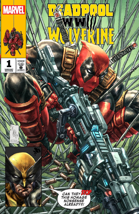 DEADPOOL WOLVERINE WWIII #1 ALAN QUAH ANTI-HOMAGE VARIANT LIMITED TO 600 COPIES WITH NUMBERED COA